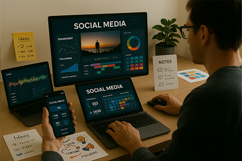 إدارة صفحات التواصل الاجتماعي